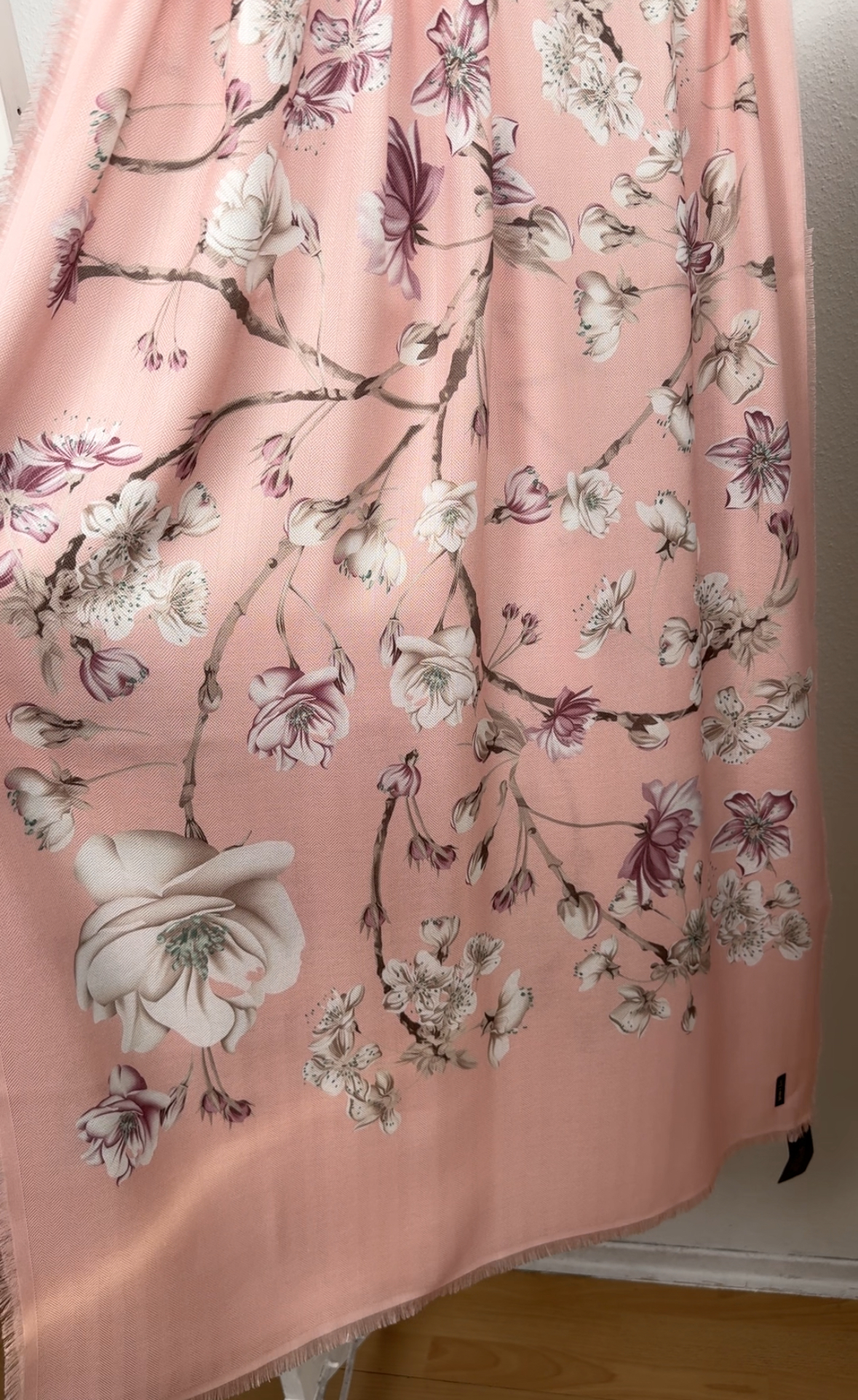 "Шарф ""Демісезонний сакура"" холодний рожевий"