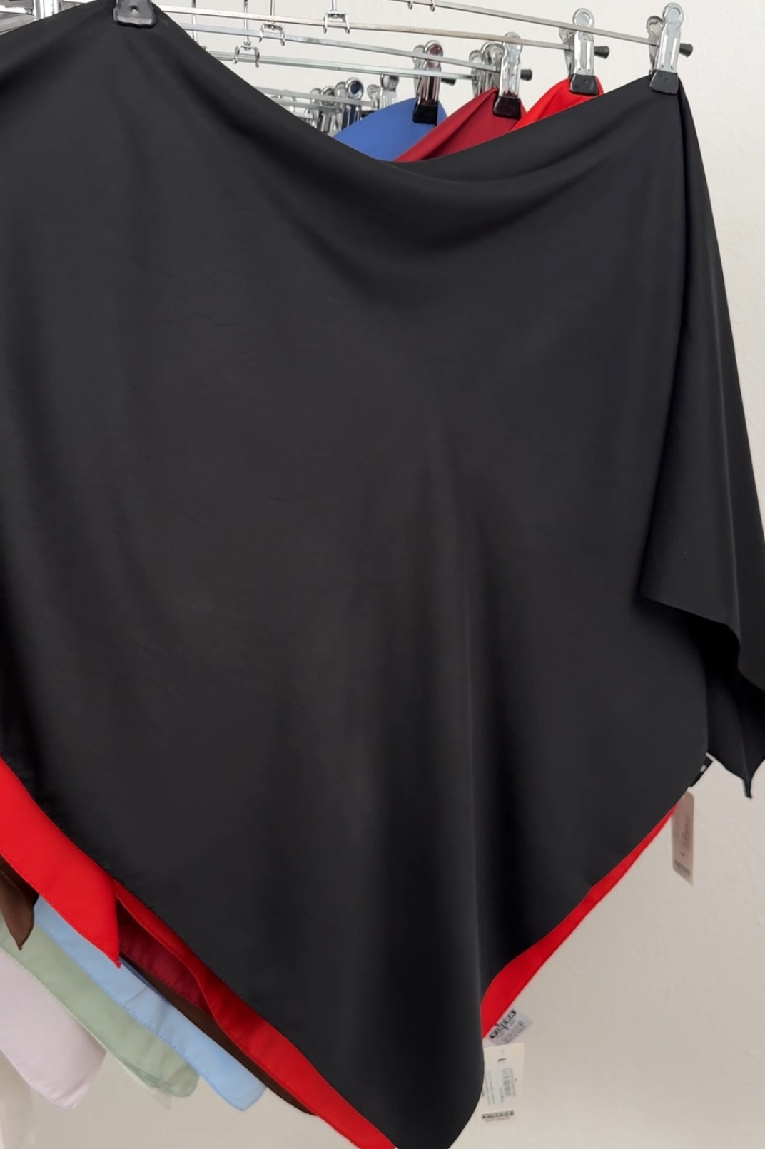 "Хустка ""Дубайскій атлас однотонна"" чорний 1141-06"