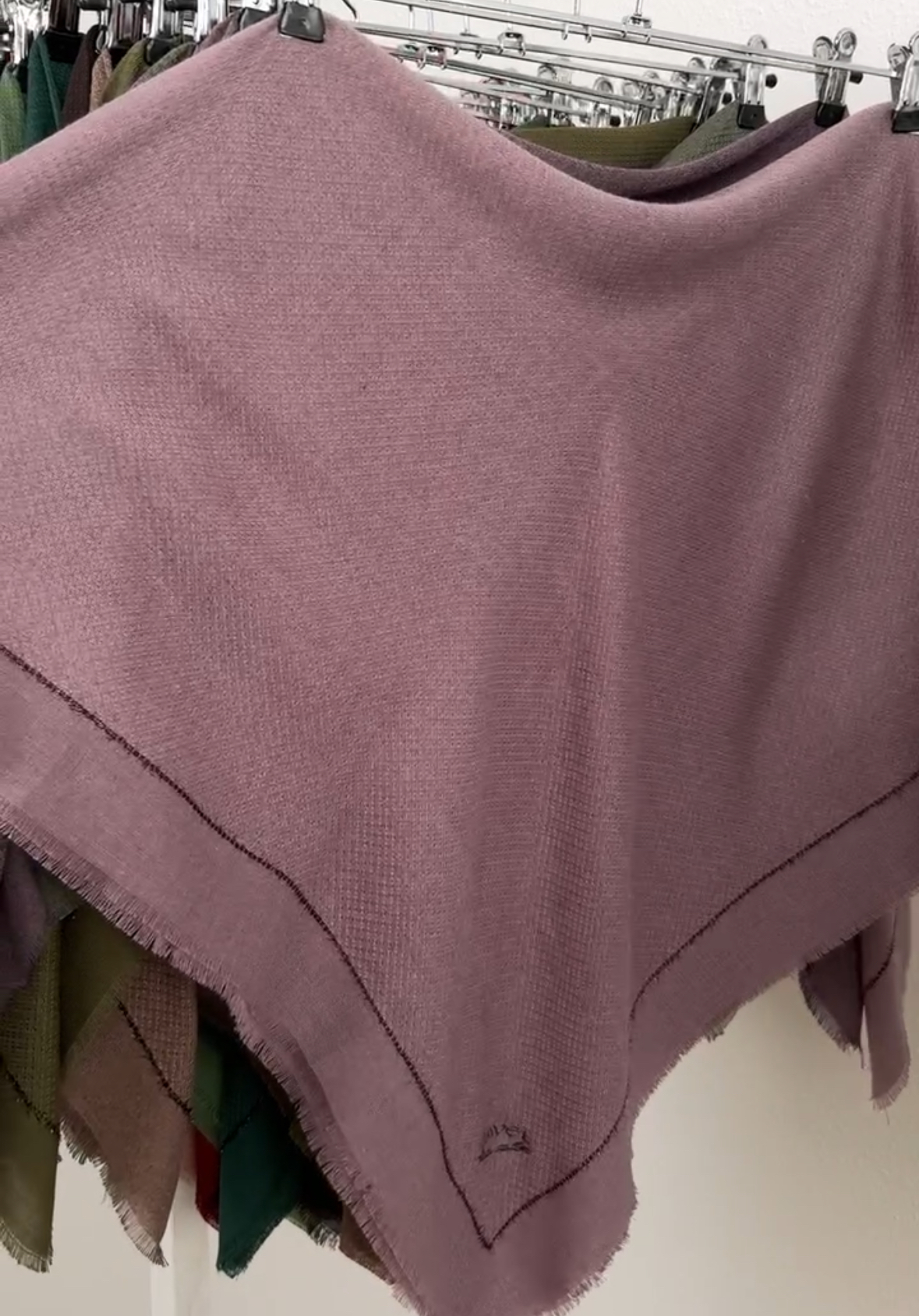 "Хустка ""однотонна демісезонна люрекс кант"" світло-лілова 1148-09"