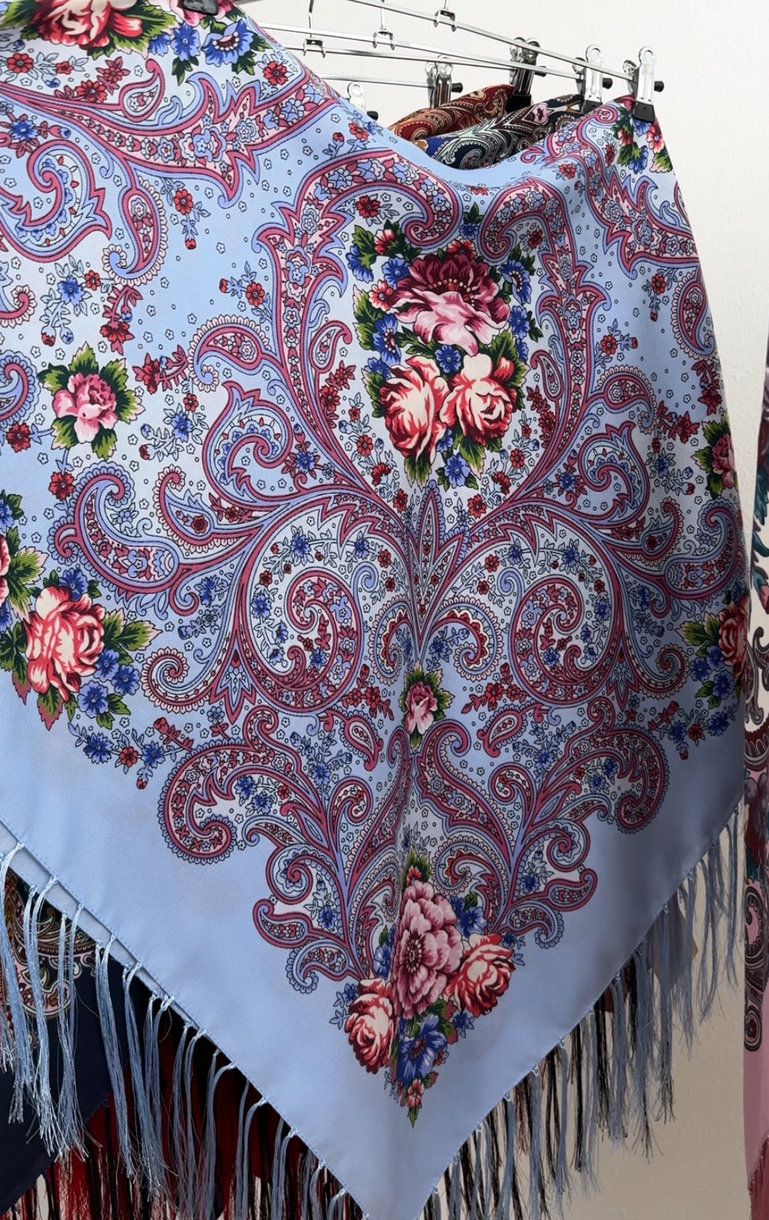 "Хустка Хустка Украінська""Чорнобривець"" блакитна 19-119-53-04"