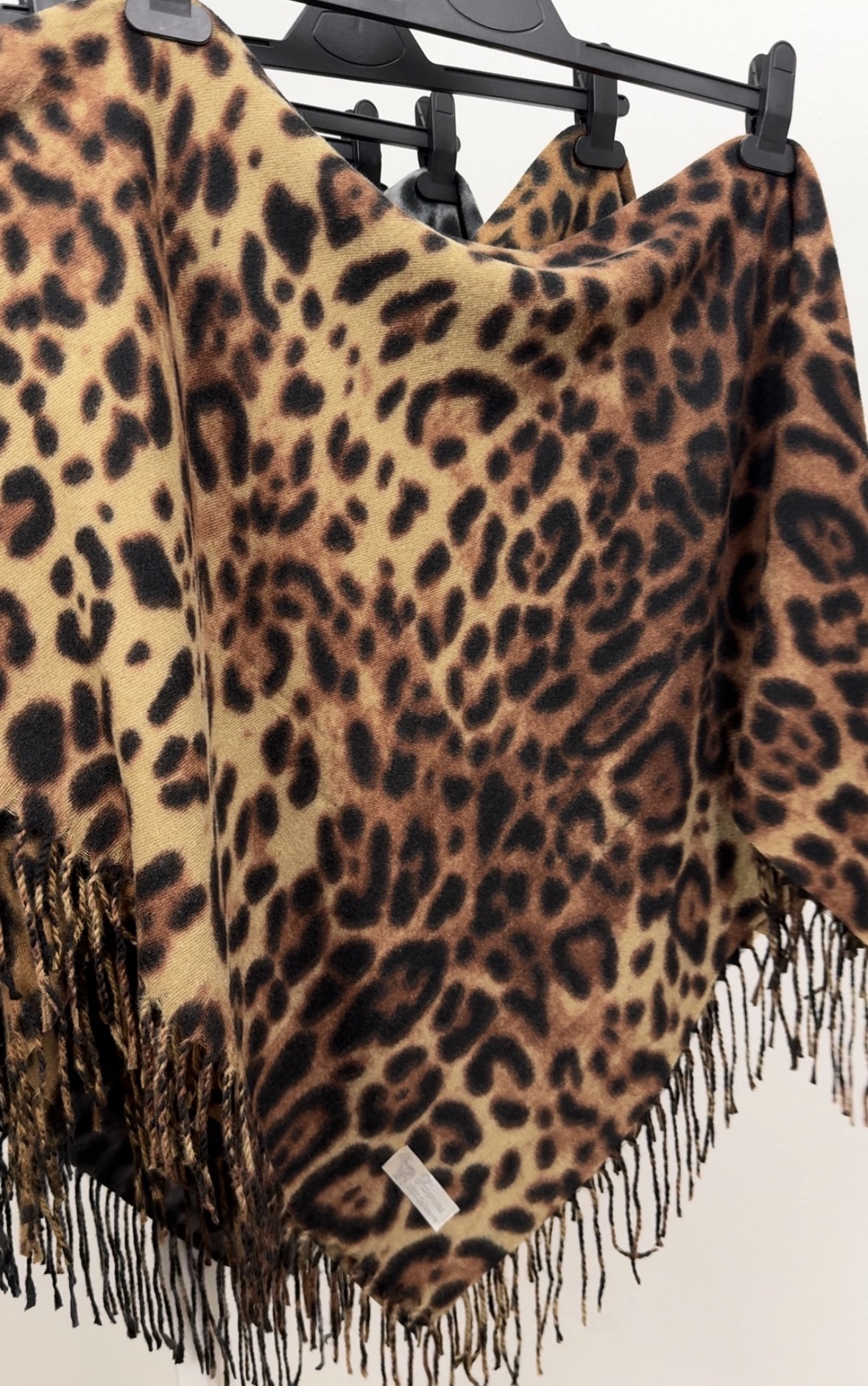 "Хустка тепла леопард новий принт коричневий 214-08"